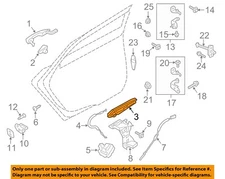 FORD OEM 13-20 MKZ Front Door Lock Hardware-Handle Base DP5Z5426684B