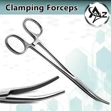 Fishing Hemostats Locking Forceps Pliers Clamps Tool Hook Remover Curved 6.25"