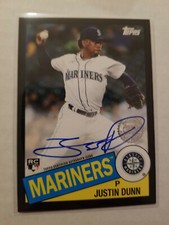 2020 Topps Update 1985 Autograph Justin Dunn RC #85BAJD Black Parallel Auto /199