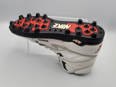 【90s】 NIKE SHARK アメフト スパイク 26cm Vintage 1990's Nike Shark Football Cleats White / Cream Sz US 10.5