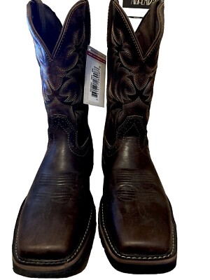 Justin Original Workboots Amarillo Safety Toe Mens Brown Size 9.5 EE