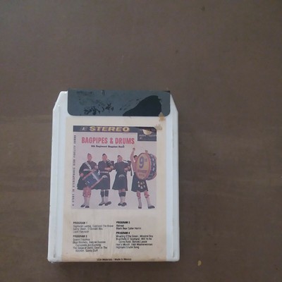 9TH REGIMENT BAGPIPE BAND 8 TRACK TAPE BAGPIPES & DRUMS BRAND NEW SEALED