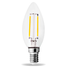 LED Filament Leuchtmittel Set E14 C35 2W warmweiss Lampe Kerzenform Kerze Kwazar