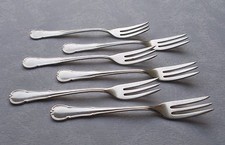 *RAR* Set 6 Kuchengabeln WMF 3200 Barock in 90er Silberauflage
