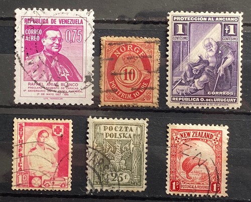 World 6 Good Stamps MH, Used Good Cat. Value 33M218