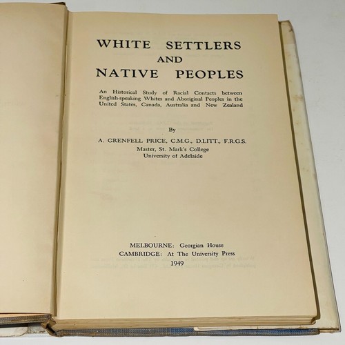 White Settlers & Native Peoples (Hardcover 1949) A. Grenfell Price Ist Edition - Picture 13 of 24
