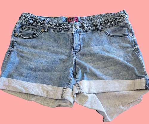 Torrid Jean Shorts Cuffed Medium Wash 