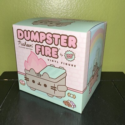 Pusheen × Dumpster fire フィギュア PUSHEEN Dumpster Fire FLOCKED