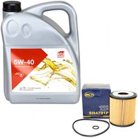 MotoröL Set 5W-40 5 Liter + ÖLfilter SH 4791 P FüR Mazda 6 Stufenheck 1.8 2.0 GG