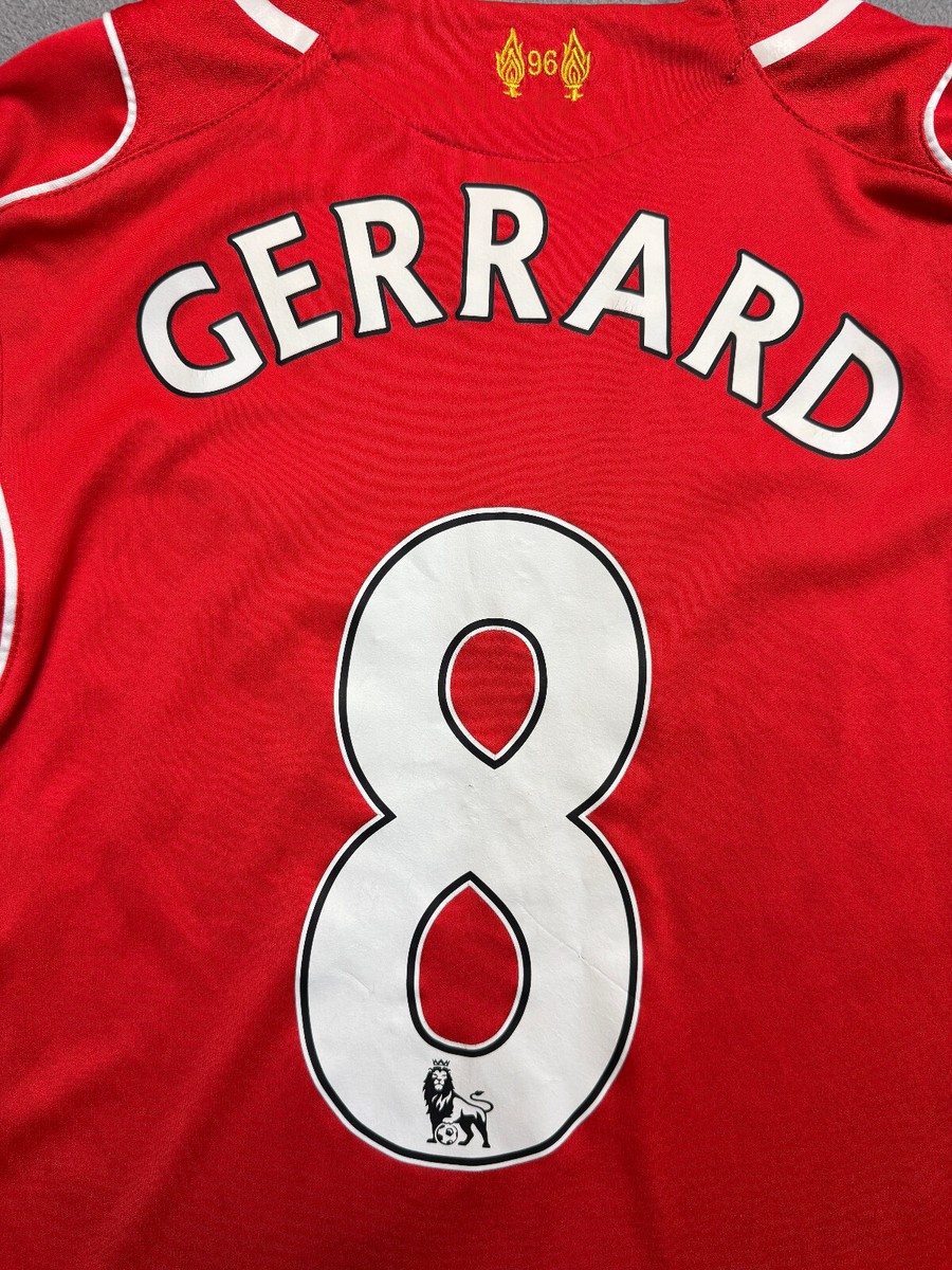 Steven Gerrard #8 2013-14 Warrior Liverpool Home Jersey red Shirt