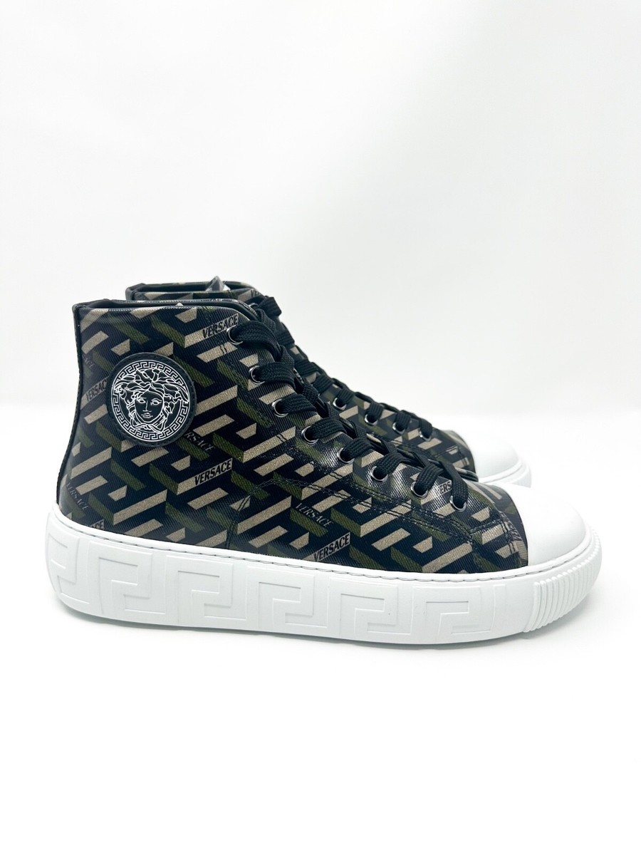 versace la greca high top sneakers