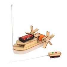 Paddlewheel Boat Radio Controlled Educational DIY Assembly Kit Science Toy