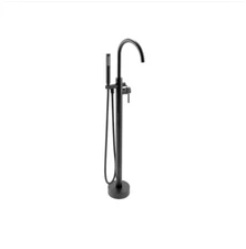 AKDY 1-Handle Freestanding Floor Mount Tub Faucet Bathtub Filler w/ Hand Shower