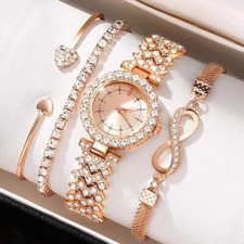 Diamond Women Watches Rose Gold Watch Ladies Wrist Watches Luxury Brand Rhinesto