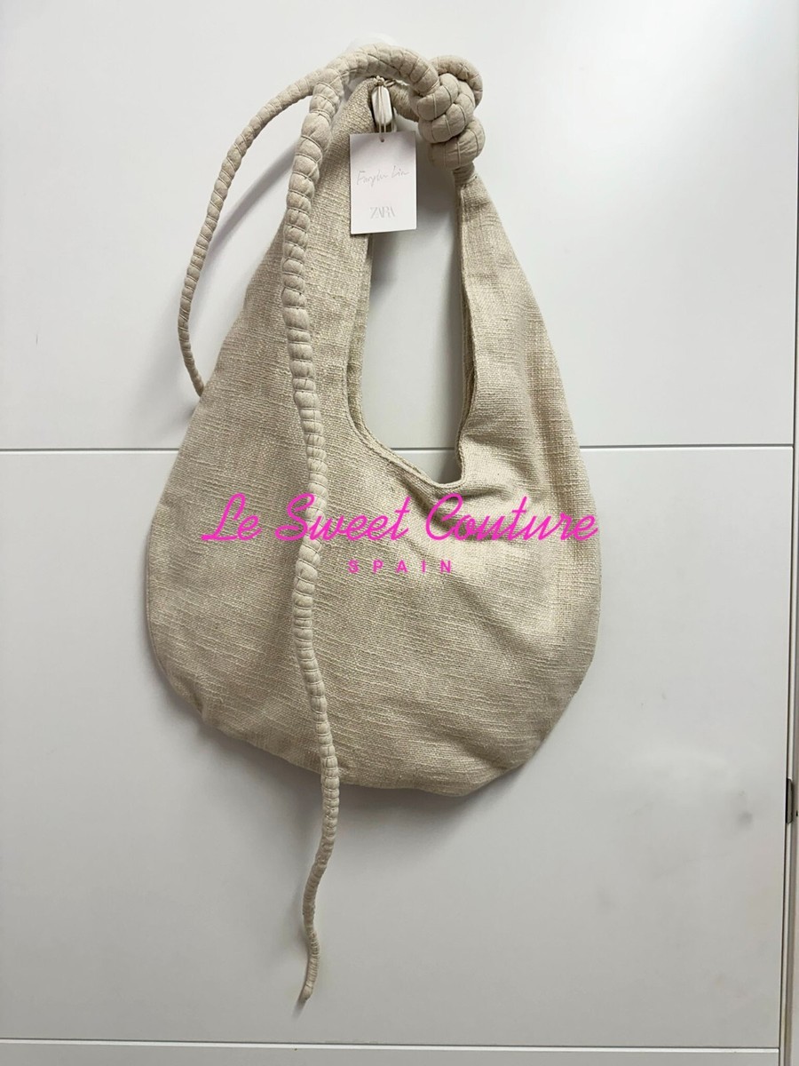ZARA ファブリック バケットバッグ X FANGLU LIN 6051/510 ファブリック バケットバッグ X FANGLU LIN - ライトベージュ
