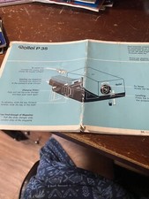 Rollei P35 Slide Projector Instructions Very RARE