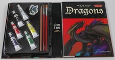 How to Draw and Paint Dragons Kit - Paint - Brushes - Drawing Pad more
