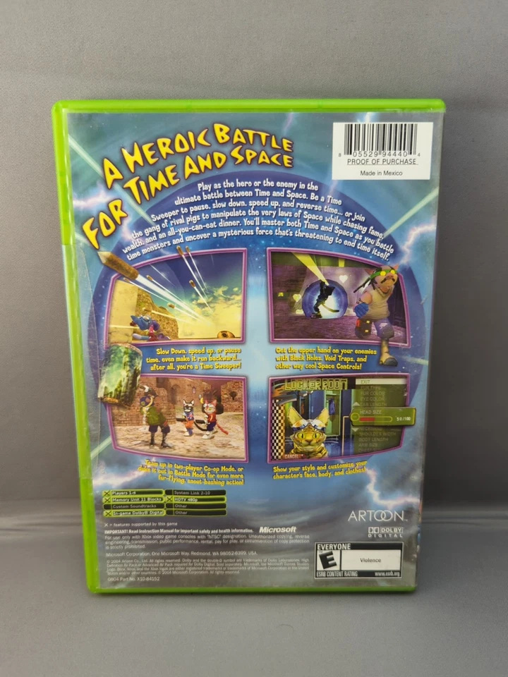 * Blinx 2 Masters of Time & Space game (Microsoft XBOX, 2004) Brand New NIB - Image 2 of 4