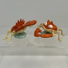 Krabby+Kingler Pokémon TOMY Figure 1990s Nintendo C.G.T.S.J. Authentic #67