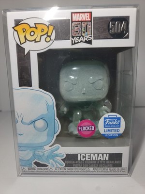 Funko Pop Disney/Marvel/Avengers 80 years Iceman#504 Flocked Funko Shop Vaulted!