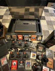Vintage Atari 2600 Lot Some RARE games.  MARIO BROS. ROOTBEER TAPPER,TAX AVOIDER