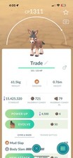 Pokémon Go NON Shiny Mudbray - REGISTERED TR...