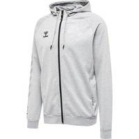 Hummel Hmlmove Grid Cotton Zip Hoodie - Grey Melange /Gr: M