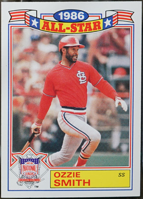 1987 Topps - 1986 All-Star Game Commemorative Set (Glossy Ozzie Smith #5 EX