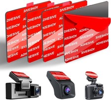 Very High Bond Sticky Adhesive Pad for Dash Cam Windshield, 4Pcs 2.83" Red