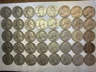 1 Full Roll of 40 Washington 90% Silver Quarters Mixed Mints Circulated 1960’s