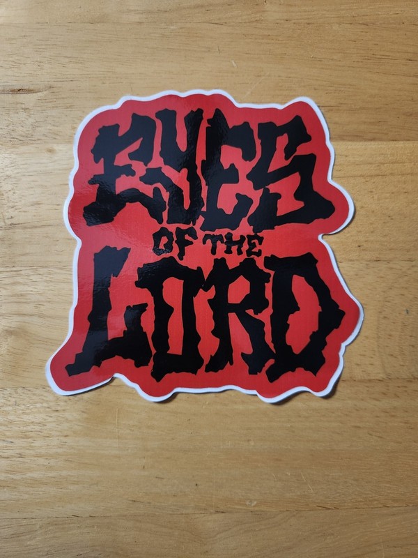 Eyes of the Lord Logo Sticker twitching tongues God's Hate 100 demons hatebreed