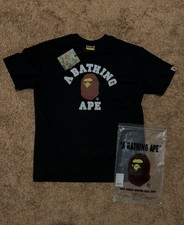Bape Black Tee T-Shirt Big Ape Head Large A Bathing Ape