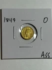 1849-O Liberty Gold Dollar Type One First Year Of Issue New Orleans Mint