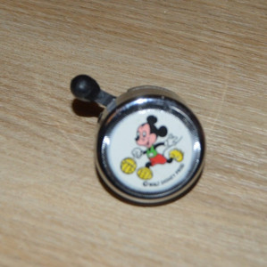 Vintage Working Walt Disney World Mickey Mouse 2" Bicycle Bell Germany
