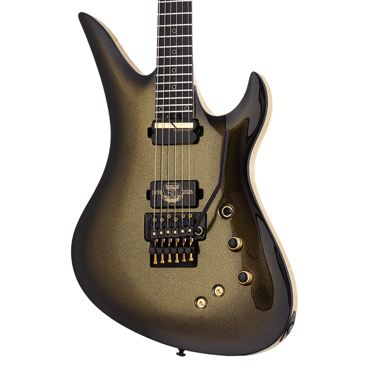 ギター SCHECTER AVENGER Schecter Avenger FR-S 50th Anniversary Electric Guitar - Gold