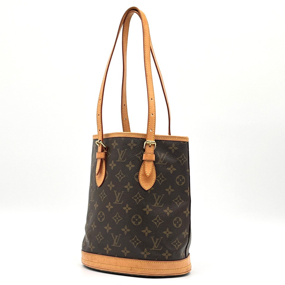 LOUIS VUITTON Bucket PM Monogram Shoulder Tote Bag M42238 Very Good Auth Japan