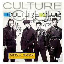 Culture Club Signed X3 Autographed Move Away Album LP ACOA