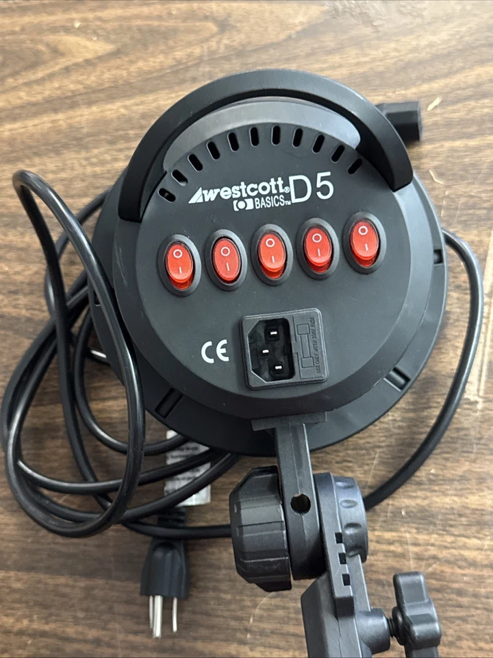 Cable de alimentación Westcott Basics D5 cabezal de luz de 5 enchufes de 6 pies (stfl) Foto 2 de 4