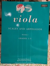 Scales and Arpeggios for Viola Book 1 Grades 1-5 ABRSM