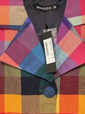 Dangerfield Checked/Gingham Lined Coat Size 10 | eBay