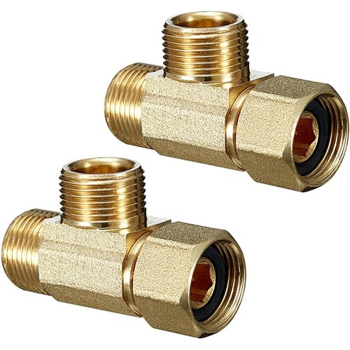 Lead Free Brass Tee Compression Fitting Water Splitter Faucet Dishwasher New