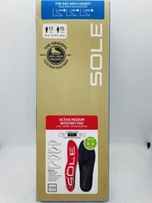 Sole Active Medium Insoles With Met Pad Customizable Orth Mens Sz 13 Women’s 15