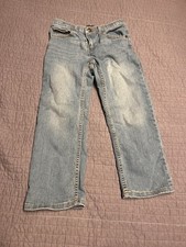 ARIZONA Boys Original Straight Leg Jeans W/Adjustable Waist Sz 7 NWT FREE SHIP