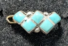 Zuni Handmade Sterling Silver Turquoise Woman's Ring size 6