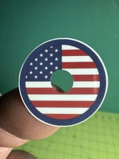 Patriotic Design Stickers for All Pinball Machines with 1" Round Targets