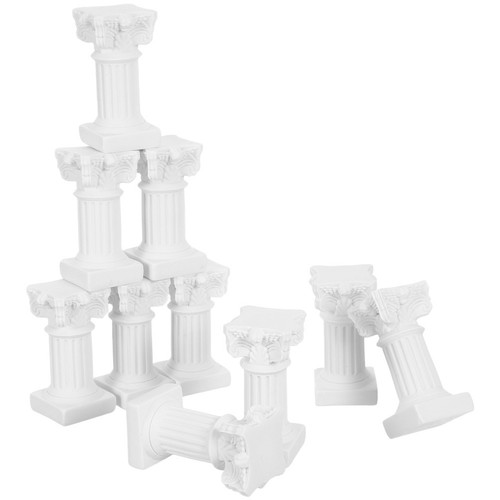 Colonne Romaine Décorative En Résine – Style Grec Antique Élégant, Set De Colonnes Carrées Et Rondes Pour Mariage, Fête Ou Déco Intérieure Chic