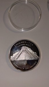 Mexico Yucatan Chichen-Itza Cultura Maya Maravilla del Mundo Coin Capsule