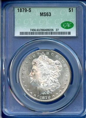 1879 Grade MS 63 Morgan US Dollars for sale | eBay