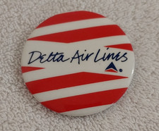 Collectible Vintage Pinback Button Delta Air Lines 2 .25 "