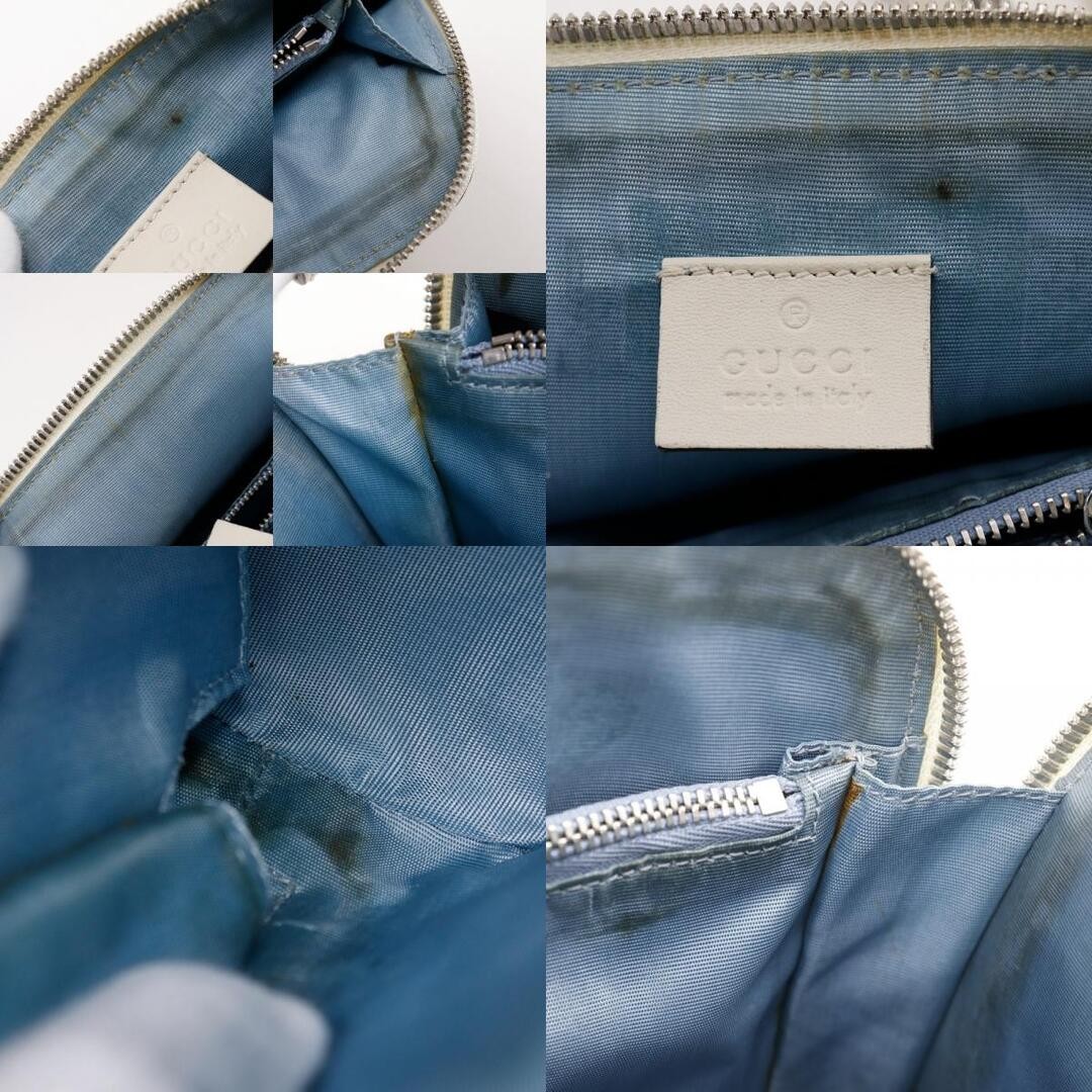 GUCCI Gussie SAGA Leather White Women's Shoulder Bag Used thumbnail 7